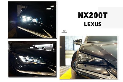 小傑車燈精品-全新 LEXUS NX200 17 18 19 20 年 LED 四魚眼 銀線條 大燈 頭燈 實車