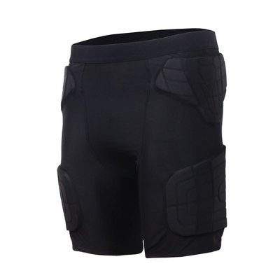 現貨運動籃球橄欖球五分短褲健身訓練緊身褲萊卡防摔護臀護具
