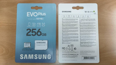 【Samsung】EVO Plus microSDXC 記憶卡 MB-MC256GB，另有128GB 512GB