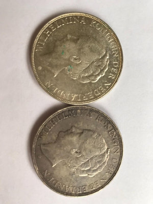 兩枚美品荷蘭1939年明娜女王2.5盾25克大銀幣 單選每枚【店主收藏】25533