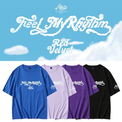 明星同款衣服 短袖T恤 Red Velvet專輯Feel My Rhythm周邊同款短袖T恤寬松男女打歌服LM012