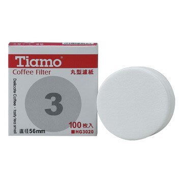 Tiamo 丸型濾紙3號 100入 直徑56mm *HG3020