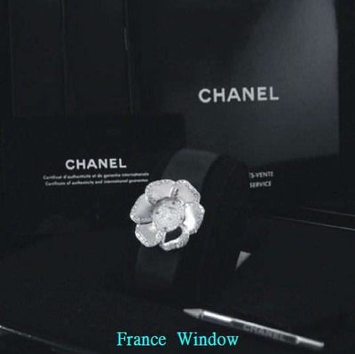 法國櫥窗chanel 頂級滿天星 山茶花 白k金鑽錶 鑽石等級d-if