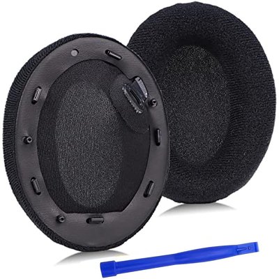 gaming微小配件-絲絨替換耳機罩適用於索尼 SONY WH-1000XM4 (WH1000XM4) 消噪耳機 耳機套 絨布耳罩 一對裝-gm
