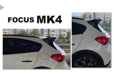 》傑暘國際車身部品《全新 福特 FOCUS MK4 Active 5D 低配款 5門 亮黑 懸浮 後掠式 尾翼 後擾流