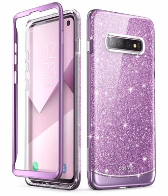 KINGCASE (現貨) Supcase Galaxy S10 / S10+ Plus 大理石金邊紫色手機殼保護套保護