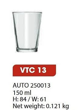150ml lotus glass VTC13 熱炒店 機三號 玻璃杯 144入