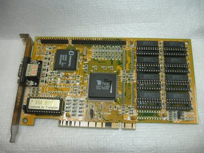 【電腦零件補給站】Tseng Labs ET4000/W32P LABS (VGA/D-sub 15) PCI 顯示卡