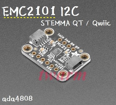 德源 新版EMC2101 I2C PC 風扇控制器和溫度傳感器(ada4808)STEMMA QT/QwiiC
