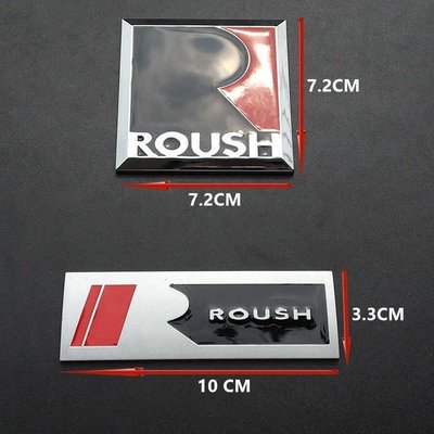 福特野馬車標 野馬ROUSH改裝金屬標中網標3D立體裝飾貼車尾標側標