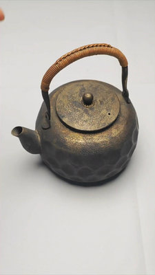 日本 老銅壺 煮水壺 提梁壺 滿工純手工老包漿 品相見視頻