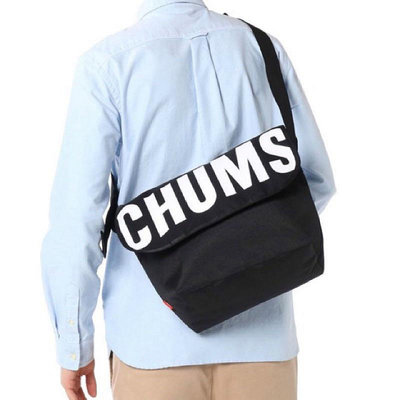 CHUMS 郵差包 黑色 側背包-CH603533K001
