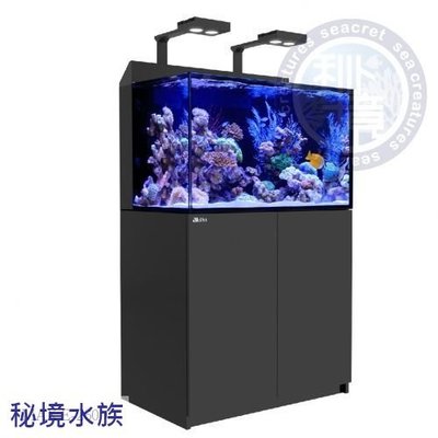 ♋ 秘境水族 ♋新款Red Sea 紅海 頂級背濾水族箱 LED版 珊瑚套缸 超白玻璃魚缸(MAX E-260)(黑)
