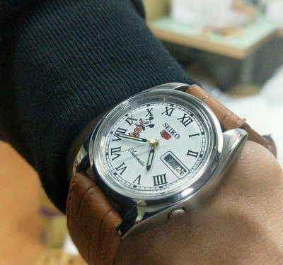 SEIKO精工5號米奇錶VINTAGE復古手錶日本制造 米奇表盤 1980S