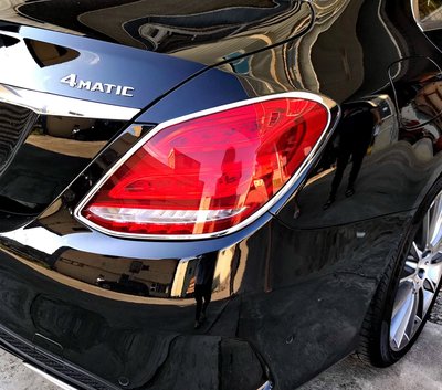圓夢工廠 Benz 賓士 C W205 C43 C63 2013~2020 改裝 鍍鉻車燈框 後燈框 尾燈框 飾貼