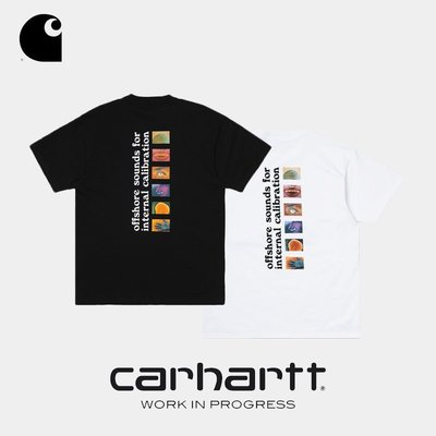 現貨熱銷-Carhartt WIP Calibrate tee 卡哈特幻影印花logo短袖男寬松T恤潮