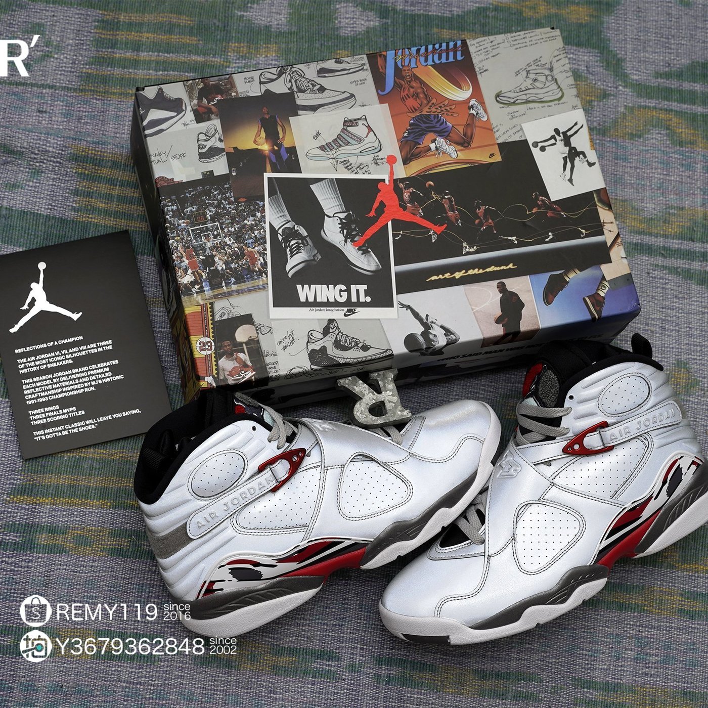 silver jordan 8