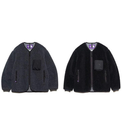 THE NORTH FACE 紫標 Wool Boa WINDSTOPPER Field Cardigan 無領刷毛外套NA2351N。太陽選物社