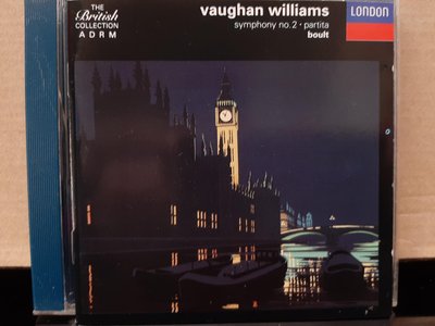 Boult，Vaughan Williams：Sym No.2，Partita，鮑爾特爵士指揮倫敦愛樂管弦，演繹佛漢·威廉士：第二號交響曲，組曲。