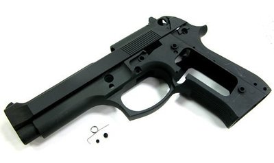 JHS（（金和勝 生存遊戲專賣））警星 MARUI M92F/M9 鋁合金槍身（黑色/無刻印） M92F-04(BK)