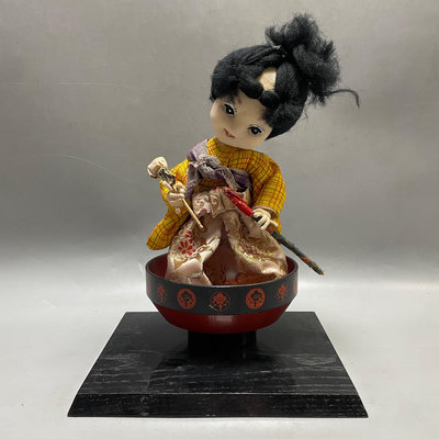 【藏舊尋寶屋】老日本 傳統工藝 人形娃娃 雛形 置物/擺設※404290415408-14Z※一元起標