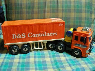 早期韓國製大型54公分D&S Containers貨櫃車A33