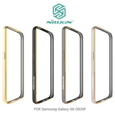 --庫米--NILLKIN Samsung Galaxy S6 G920F 哥特金屬邊框 太空鋁合金材質 海馬扣設計