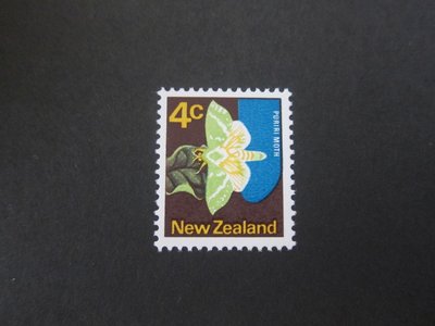 【雲品六】紐西蘭New Zealand 1970 Sc 443a Brt Green Omit Varity MNH 庫號#BP12 71356