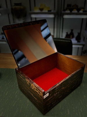 日本 櫻皮細工首飾盒   滿櫻皮覆蓋