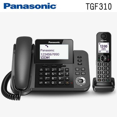 國際牌【子母雙機中文數位無線電話】 Panasonic KX-TGF310 TW DECT數位無線電話=