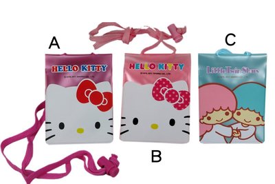 【卡漫迷】 識別證套 3選2 ㊣版 Hello Kitty Twin Stars Kikilala 雙子星 掛繩票卡套
