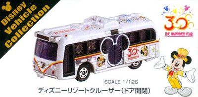 DISNEY東京迪士尼TOMICA多美車限定30周年紀念雙門巴士