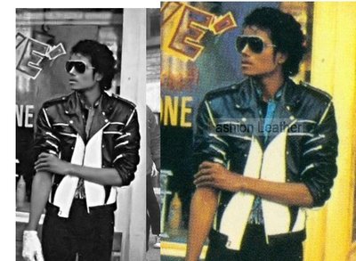 麥可傑克森, Michael Jackson~Pepsi百事可樂廣告黑白皮衣外套