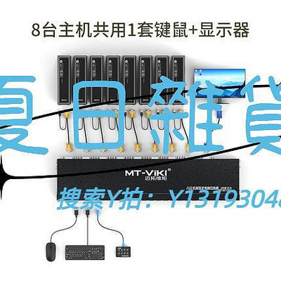 切換器邁拓維矩kvm切換器8口高清機架式usb多電腦視頻顯示器鼠標鍵盤錄像機切屏器vga切換器8進1出 MT-801UK