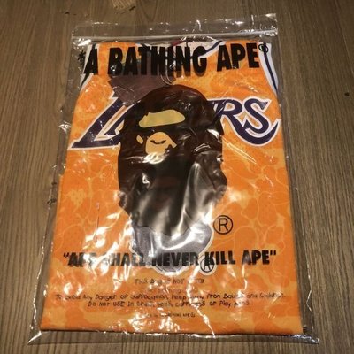 【熱賣精選】 正品日本bathing ape BAPE湖人聯名球衣刺繡籃球服 背心 93號猿人高品質