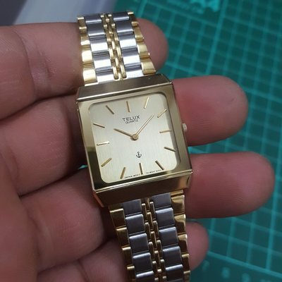 TELUX 輕薄 正方形錶 金錶 男錶 女錶 手圍18 通通便宜賣  S2