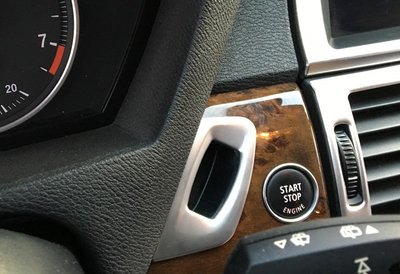 ⚡ BMW E70 E71 X5 X6 鑰匙 框 裝飾 不鏽鋼 啟動 按鍵 鑰匙孔 裝飾框 中央