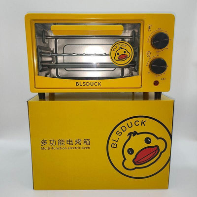 小黃鴨12升多功能小型烤箱 家用全自動烤麵包機迷你早餐機 禮品    路 LT