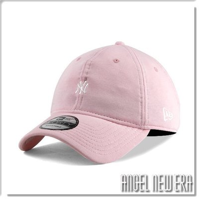 【ANGEL NEW ERA】MLB NY 紐約 洋基 棉布小Logo 粉紅色 軟版 9FORTY 運動 休閒
