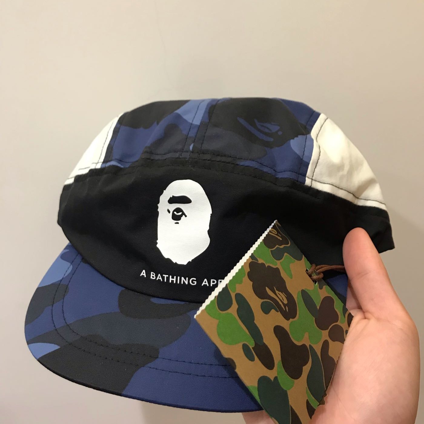 Bape Color Camo Running Cap 藍色帽子日本製全新正品free Size Yahoo奇摩拍賣