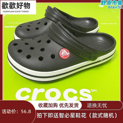 Crocs童鞋 夏季戶外防滑沙灘拖鞋軟底洞洞鞋男童女童涼鞋~歡歡好物~