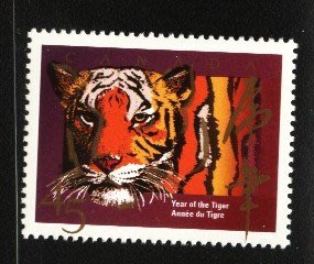 (8 _ 8)~加拿大郵票---1998年---虎年--- 1 全---加拿大生肖郵票