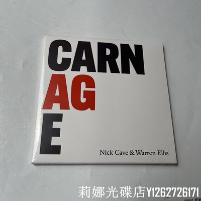 全新CD 尼克凱夫 Nick Cave Warren Ellis CARNAGE 專輯CD莉娜光碟店 6/8