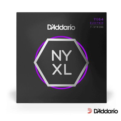 【又昇樂器 . 音響】DAddario NYXL 11/64 Nickel Wound 七弦 電吉他弦