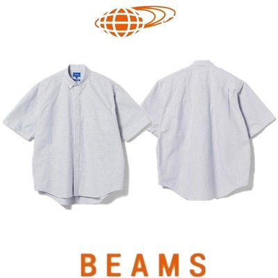 Koala海購 BEAMS JAPAN SSZ 20AW 條紋格子日系男女短袖襯衫襯衣 滿千免運
