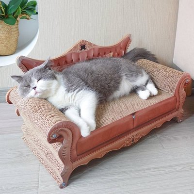 瓦楞紙沙發貓抓板躺椅貓爪板寵物用品貓貓玩具貴妃椅貓 促銷