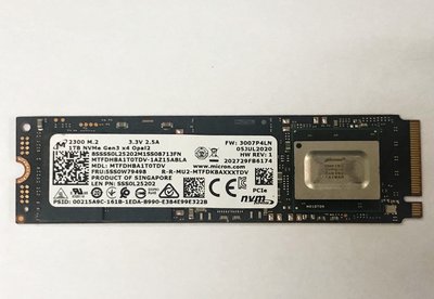 【美光 Micron 2300 1TB 1T Gen3 X 4】PCIe4 NVMe M.2 SSD P5 同級