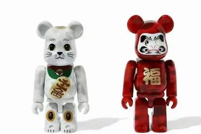 暴力熊貓和老鼠Bearbrick 湯姆貓積木熊彩盒達摩公仔搪膠100%正品促銷
