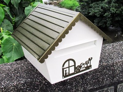 「大信箱」不鏽鋼房屋型有鎖信箱，特殊房屋形式，全不鏽鋼製無畏風雨