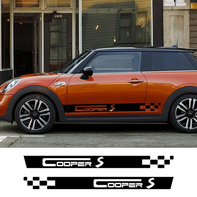 Mini Cooper R56 R57 R58 R50 R52 R53 R59 等汽車車身長條PVC 裝飾貼紙 多色可選